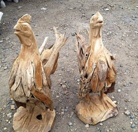 driftwood chickens