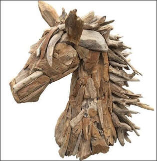 driftwood horse head