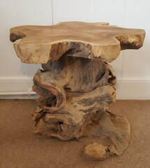 small driftwood stool