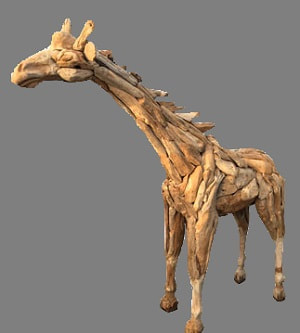 small driftwood giraffe