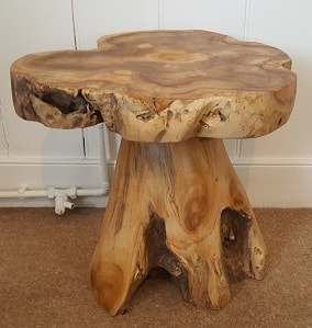 unique driftwood stool